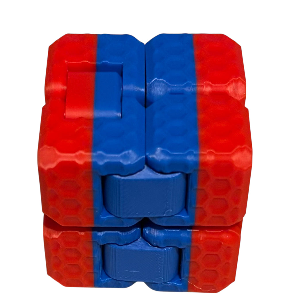 Fidget Cube - Red / Blue