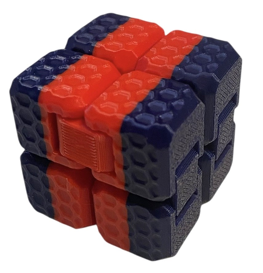 Fidget Cube - Red/Navy