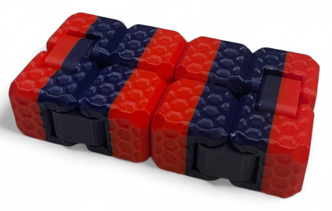 Fidget Cube - Red/Navy
