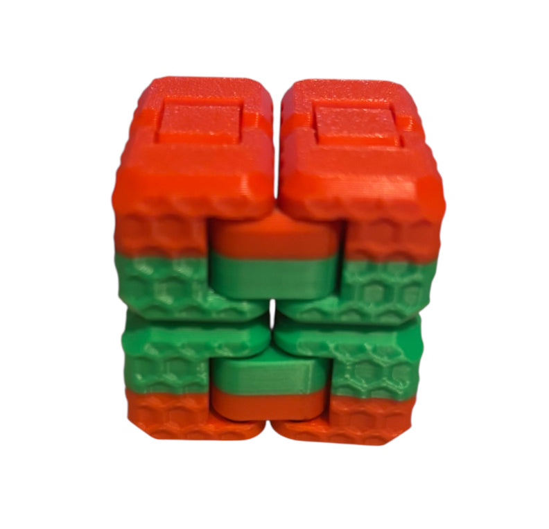 Fidget Cube - Green / Red