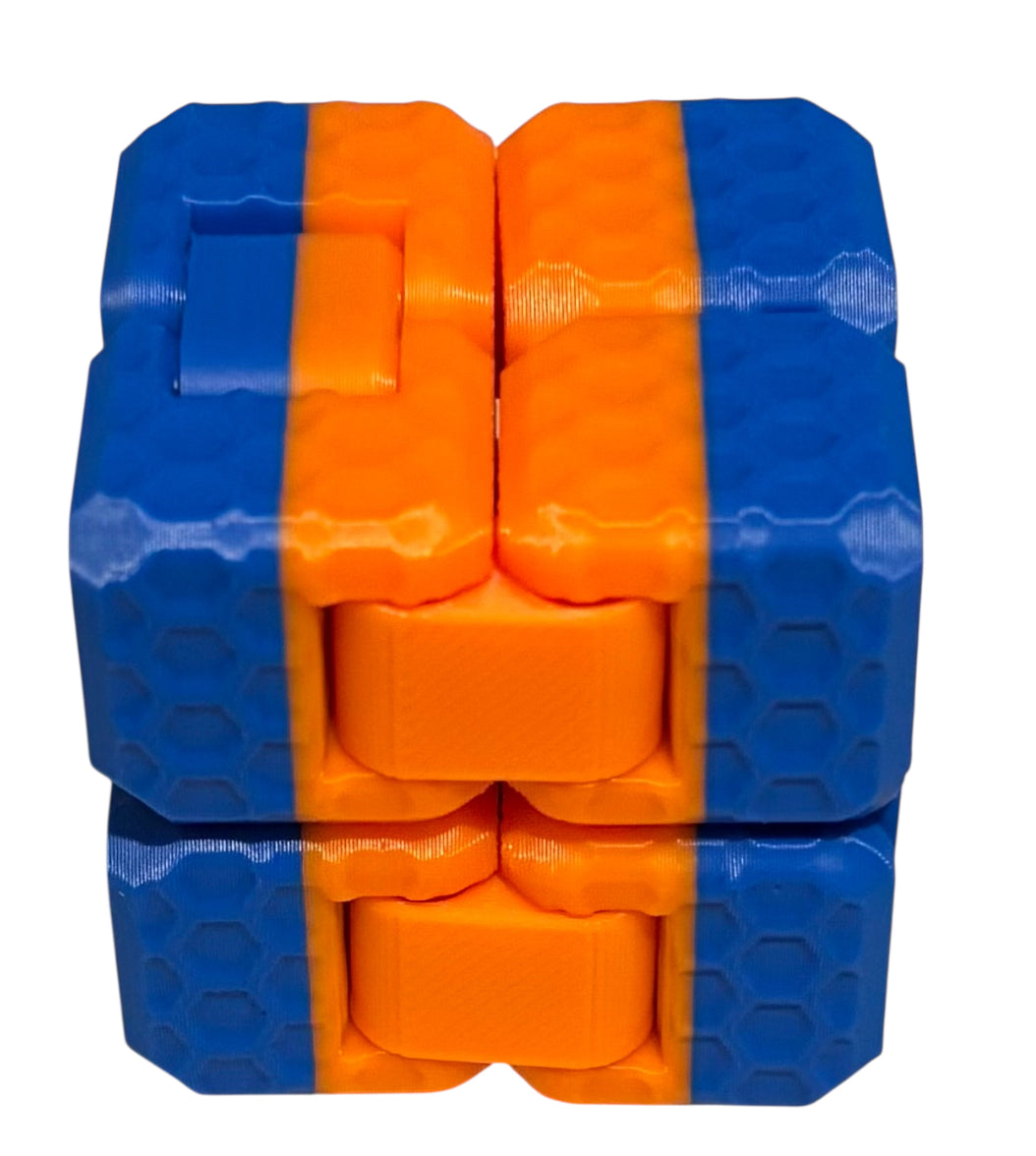 Fidget Cube - Cobalt Blue / Orange