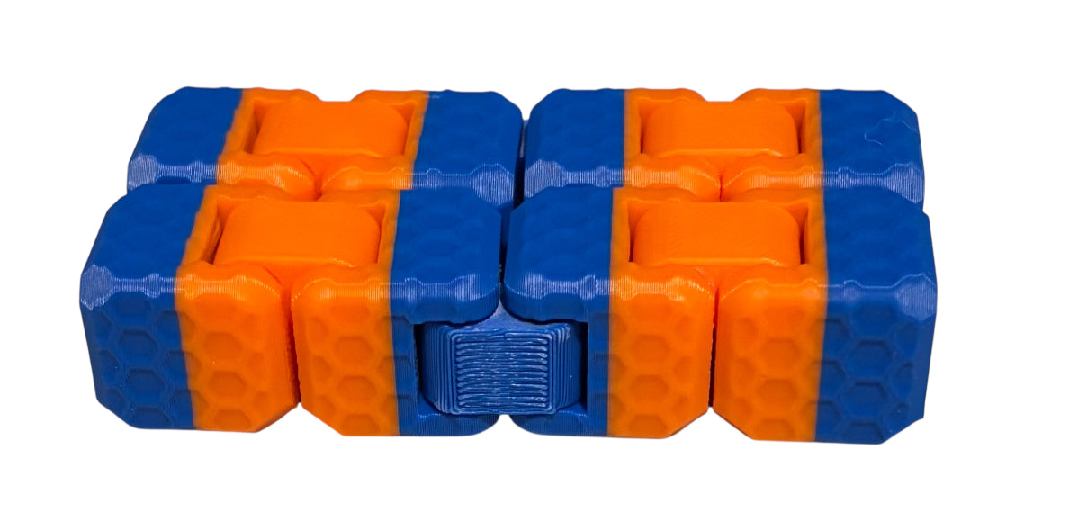 Fidget Cube - Cobalt Blue / Orange