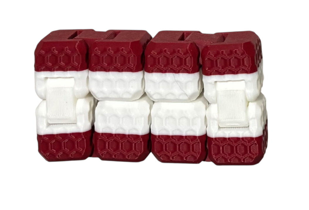 Fidget Cube - Crimson / White