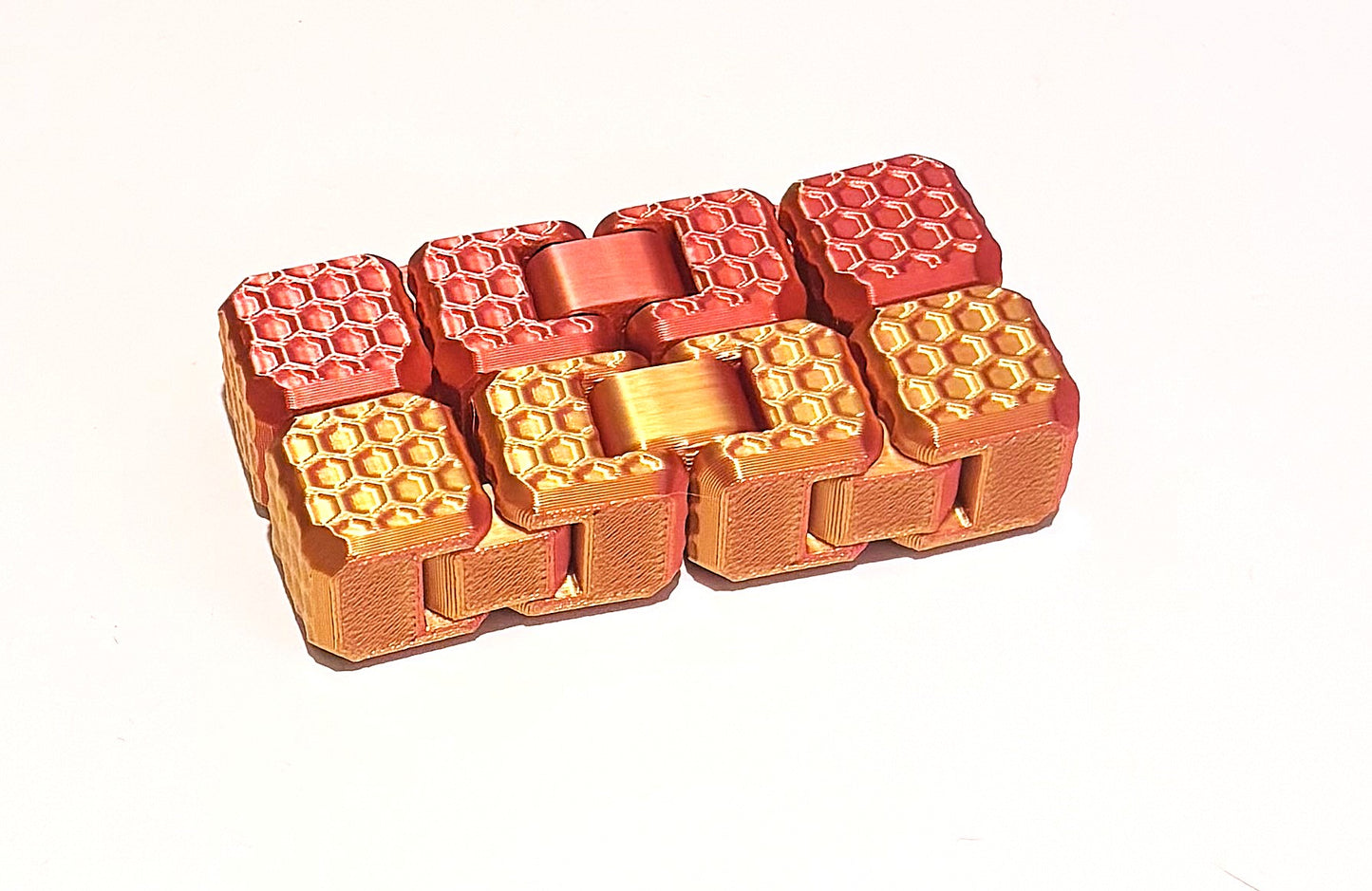 Fidget Cube - Red / Gold