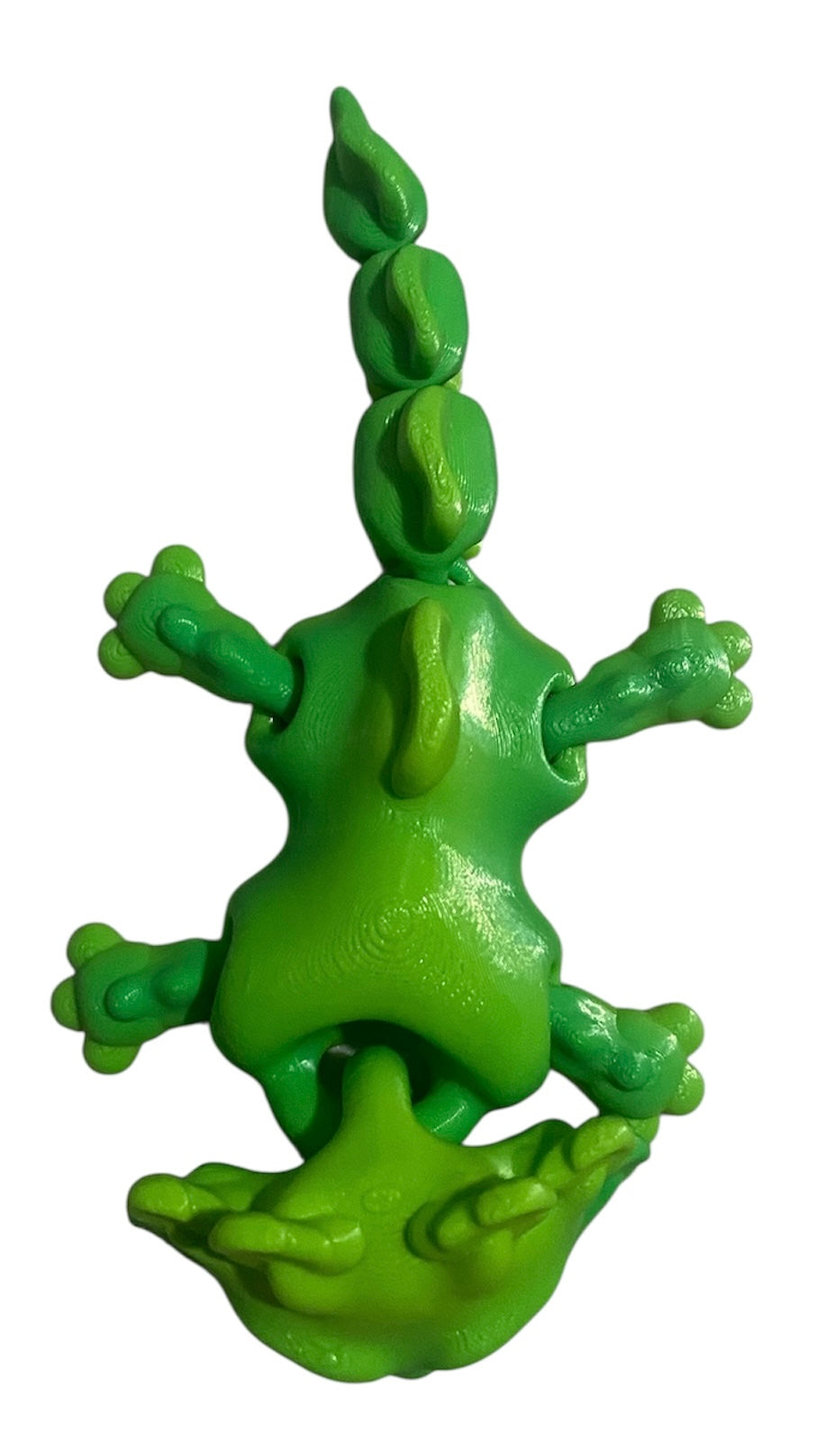 3D printed 5-1/2" Axolotl - Mint Lime