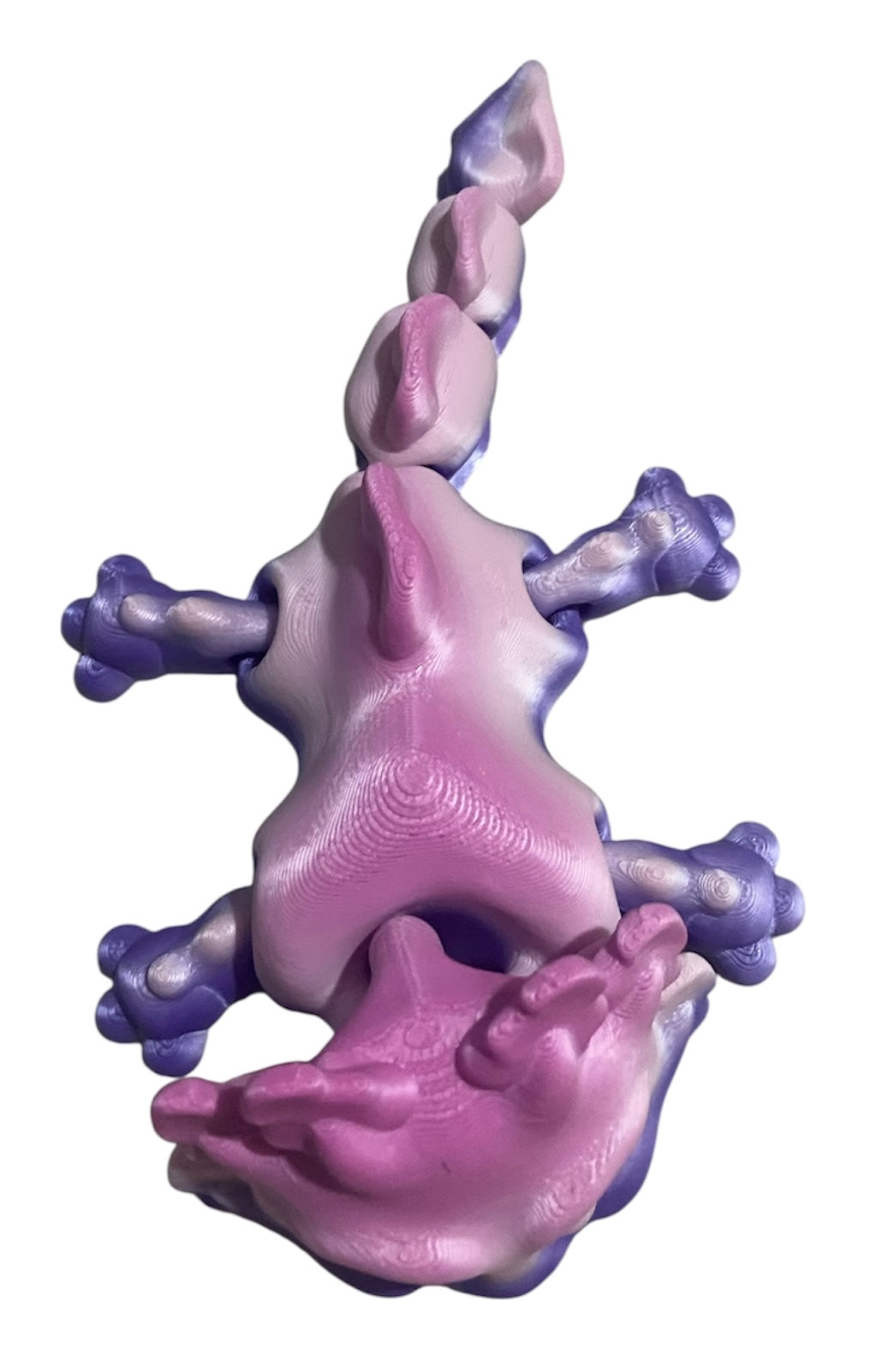 3D printed 5-1/2" Axolotl - Rainbow 03