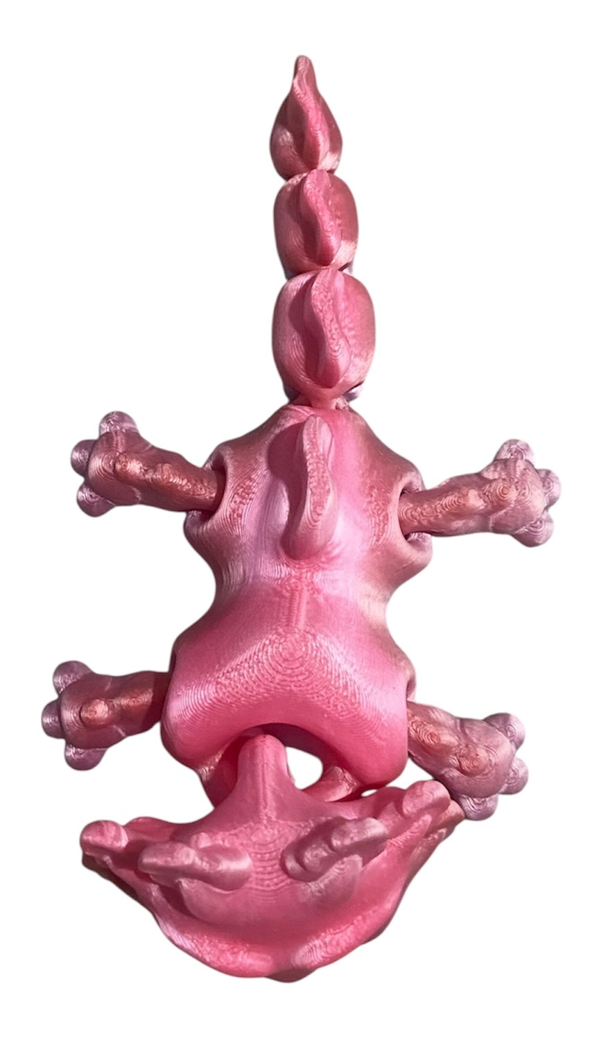 3D printed 5-1/2" Axolotl - Peach Blush
