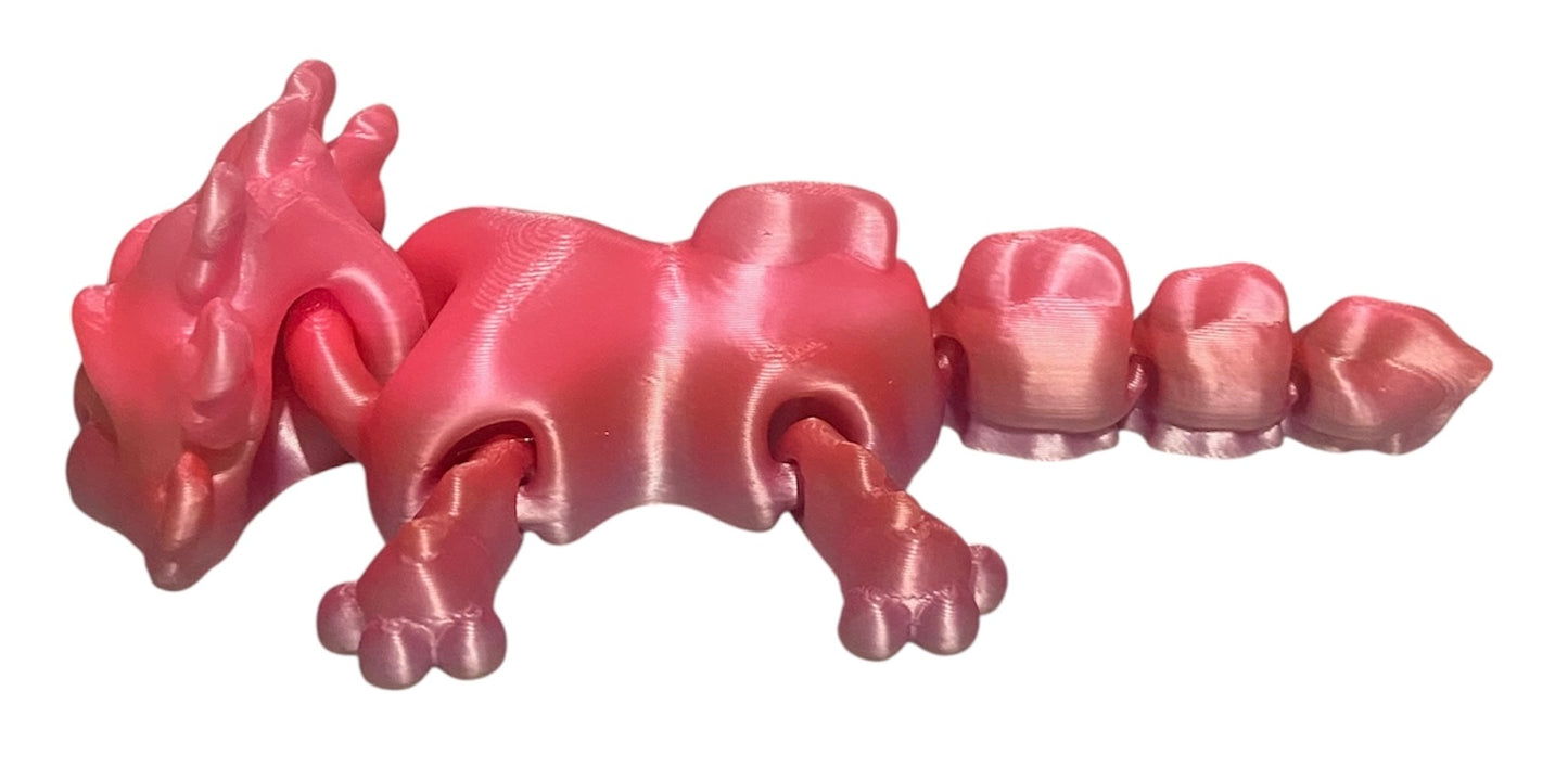 3D printed 5-1/2" Axolotl - Peach Blush