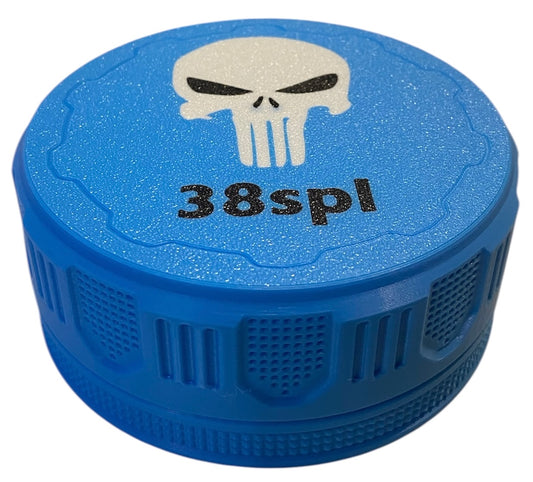 38SPL 4-1/4" Ammo Can Punisher Lid - CYAN