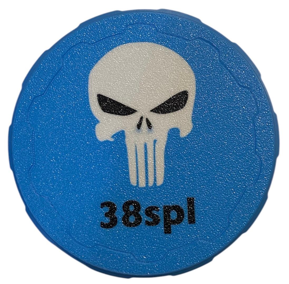 38SPL 4-1/4" Ammo Can Punisher Lid - CYAN