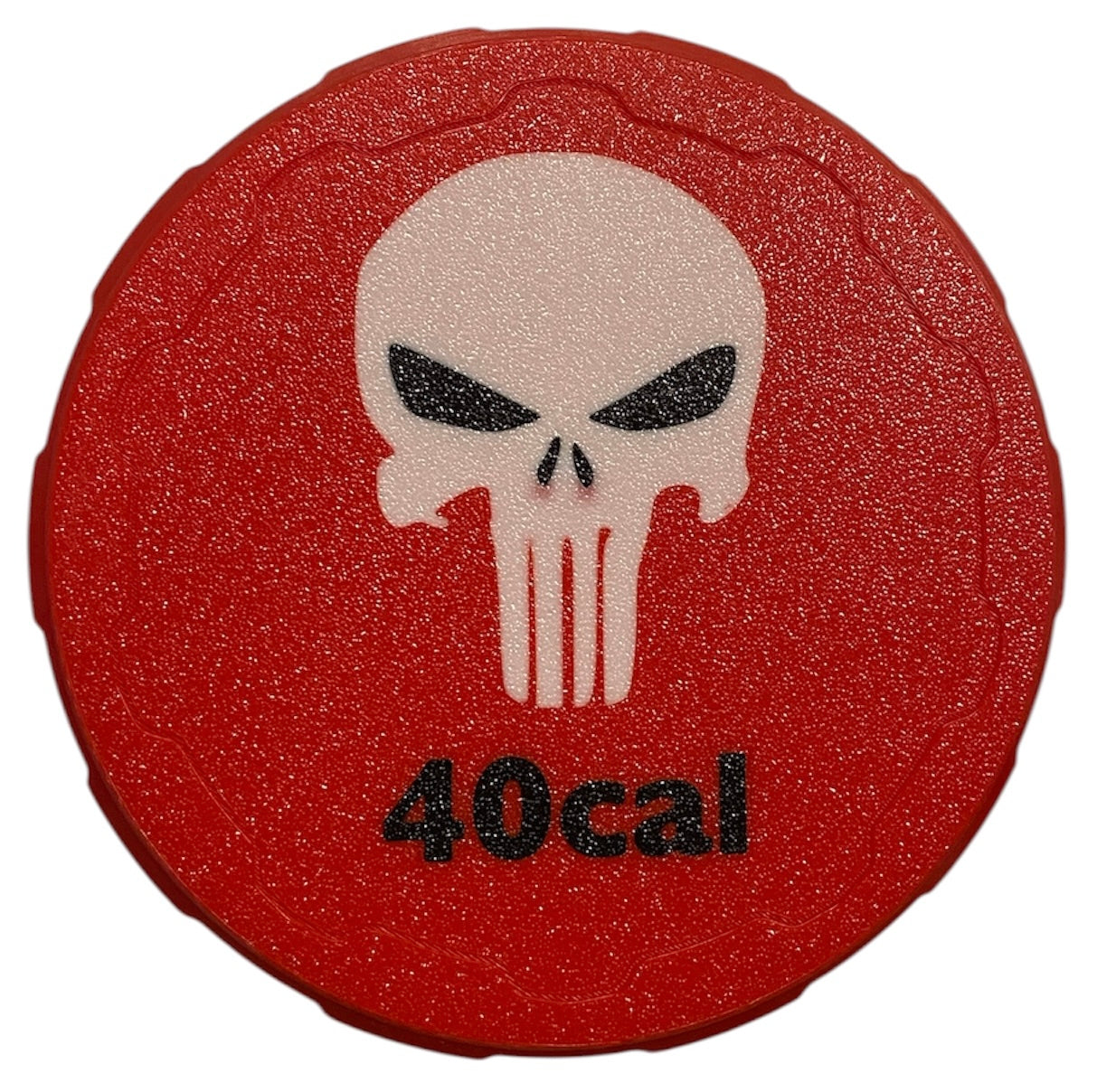 40cal 4-1/4" Ammo Can II - Punisher Lid - RED
