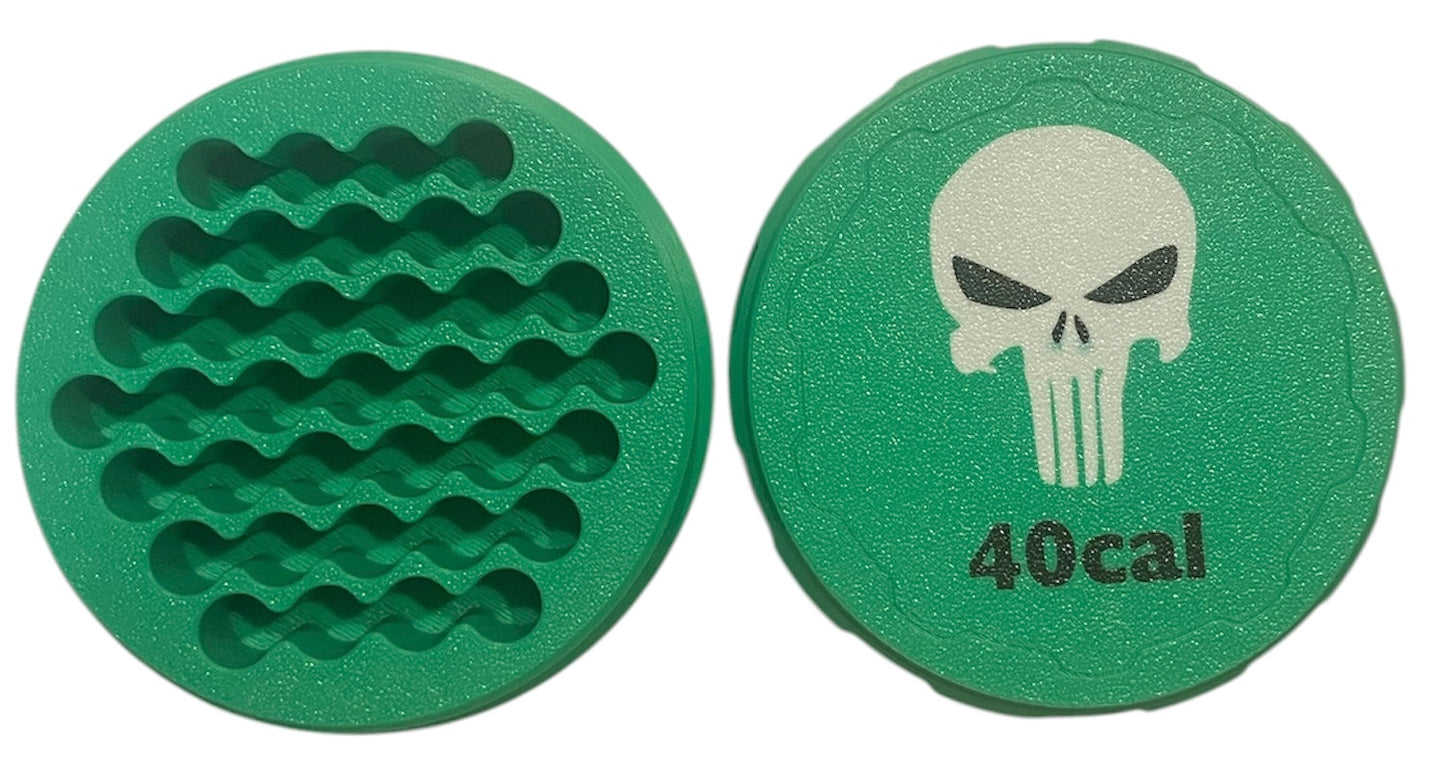 40cal 4-1/4" Ammo Can II - Punisher Lid - Green
