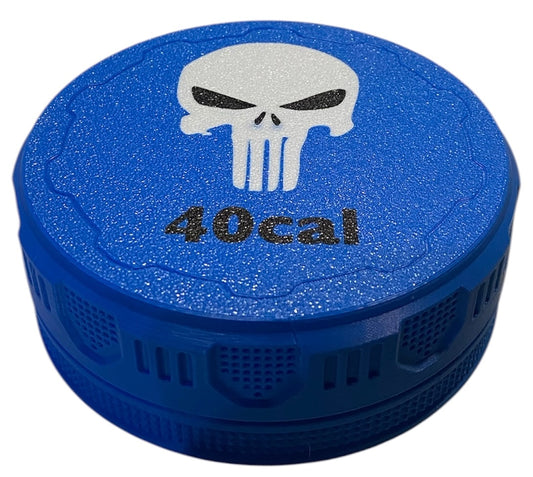 40cal 4-1/4" Ammo Can II - Punisher Lid - COBALT BLUE