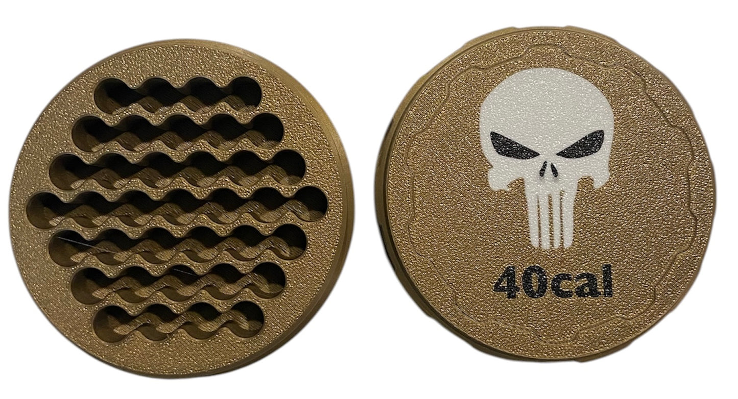 40cal 4-1/4" Ammo Can II - Punisher Lid - BRONZE