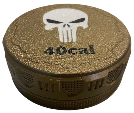 40cal 4-1/4" Ammo Can II - Punisher Lid - BRONZE