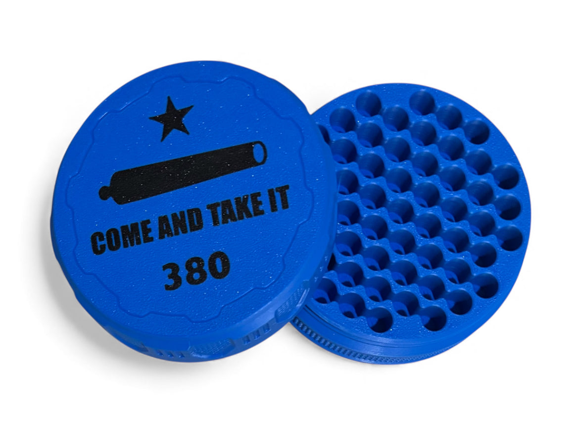 40cal 4-1/4" Ammo Can II - Come and Take It Lid - Cobalt Blue