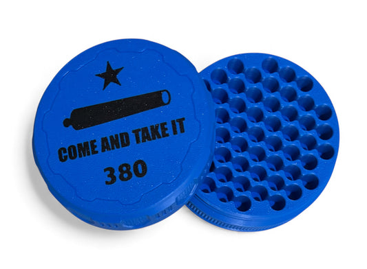 40cal 4-1/4" Ammo Can II - Come and Take It Lid - Cobalt Blue