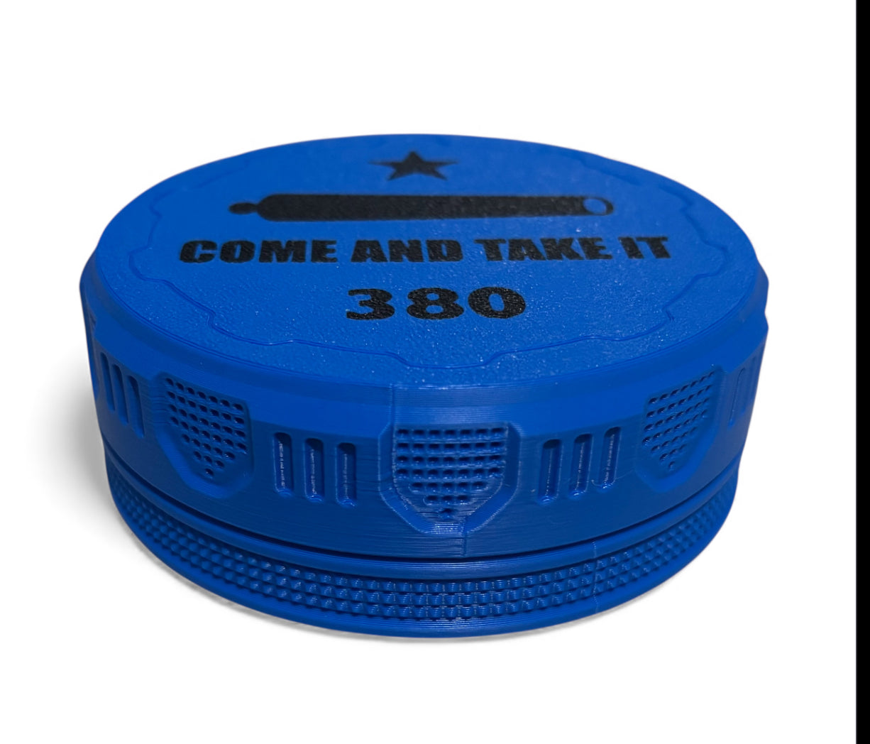 40cal 4-1/4" Ammo Can II - Come and Take It Lid - Cobalt Blue