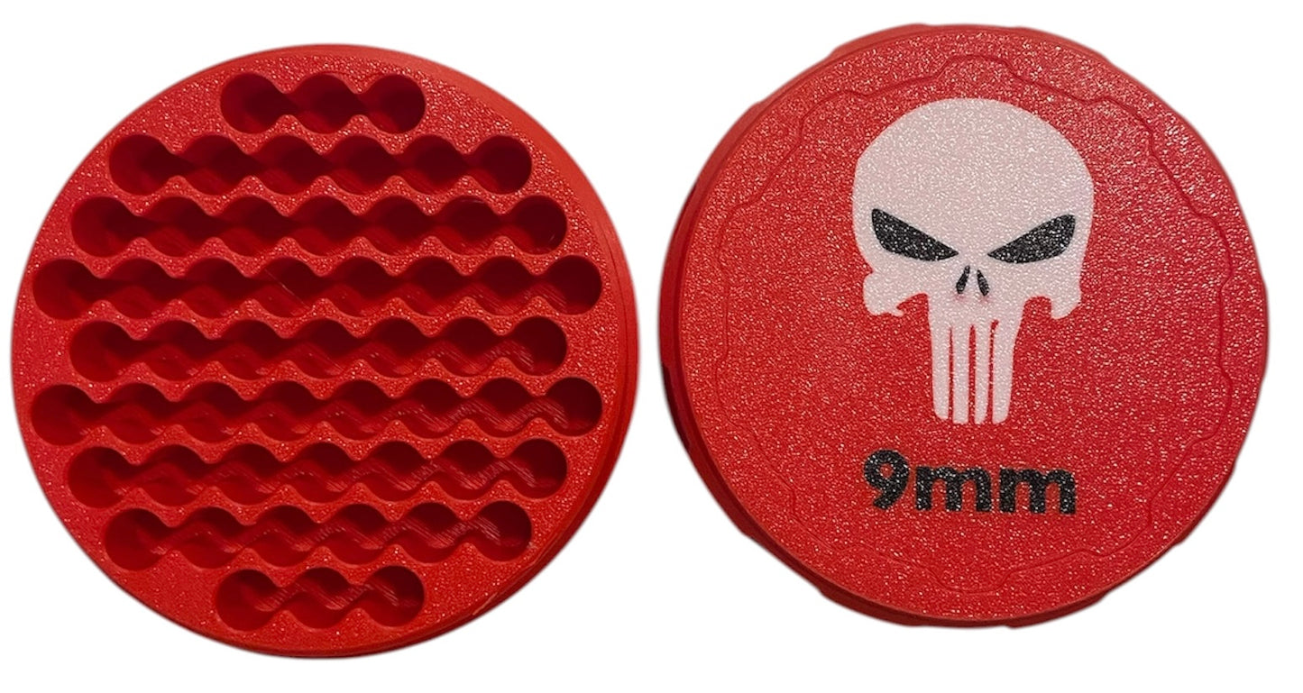 9mm 4-1/4" Ammo Can II - Punisher Lid - RED