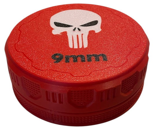 9mm 4-1/4" Ammo Can II - Punisher Lid - RED