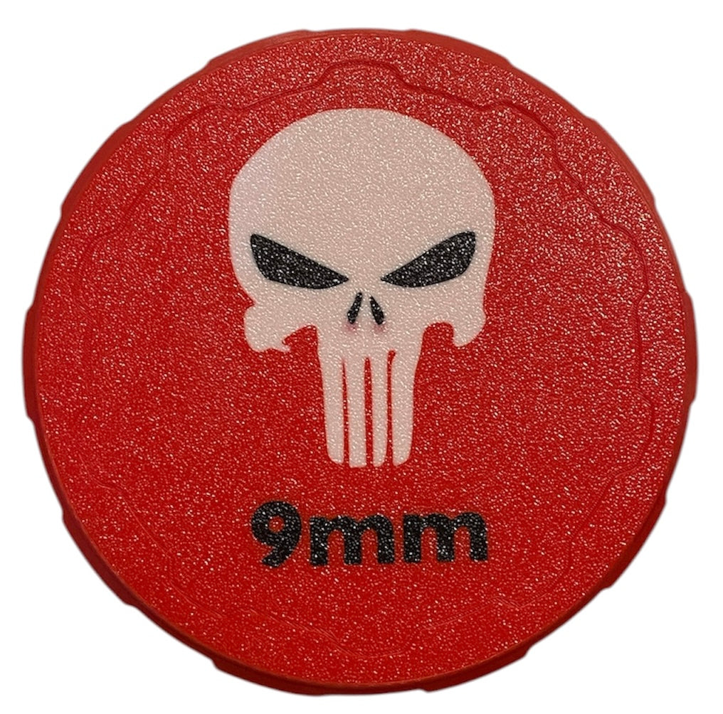 9mm 4-1/4" Ammo Can II - Punisher Lid - RED