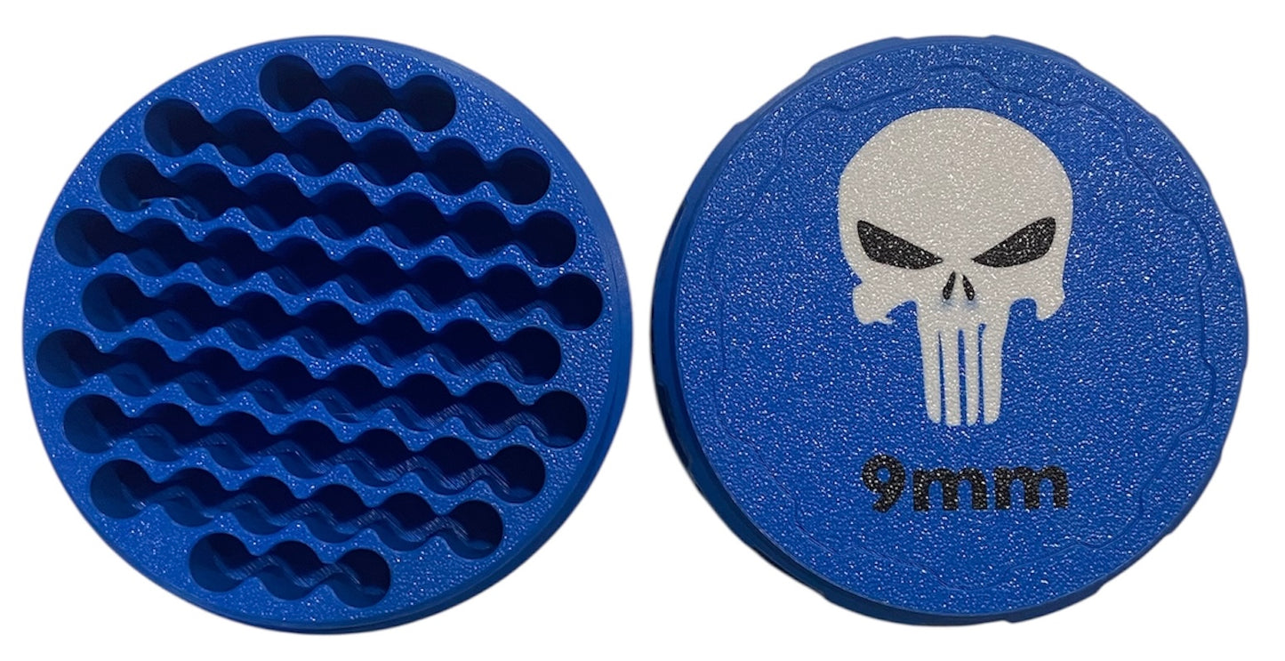 9mm 4-1/4" Ammo Can II - Punisher Lid - Blue