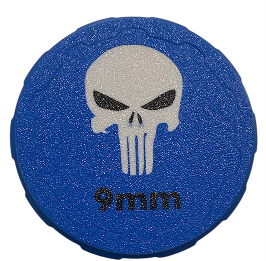 9mm 4-1/4" Ammo Can II - Punisher Lid - Blue
