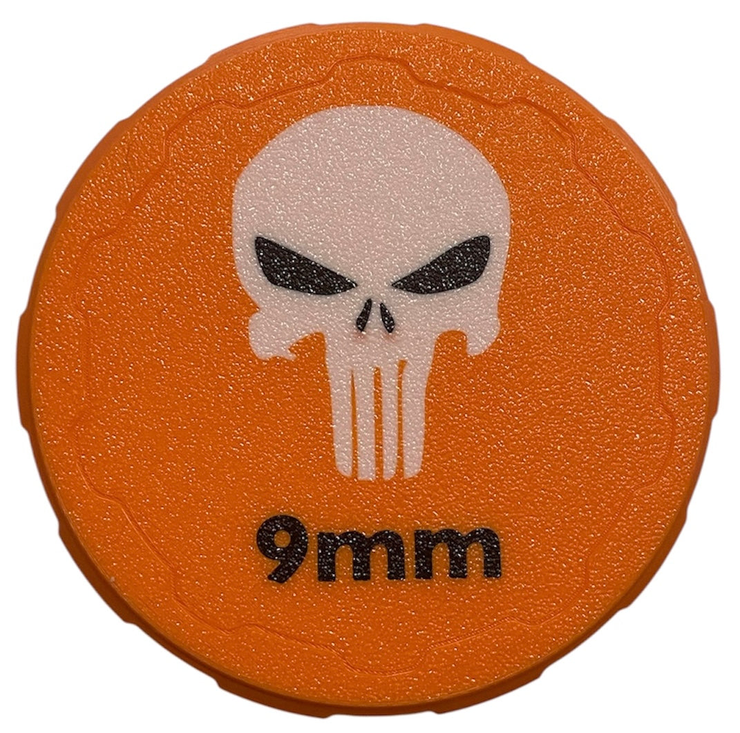 9mm 4-1/4" Ammo Can II - Punisher Lid - Orange