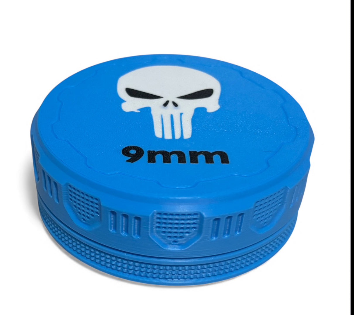 9mm 4-1/4" Ammo Can II - Punisher Lid - Cyan