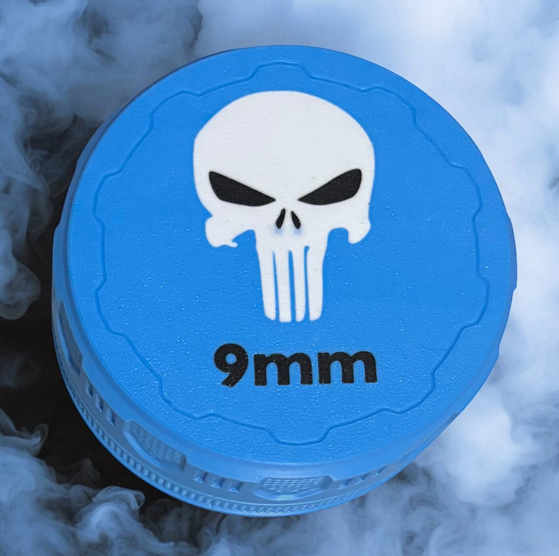 9mm 4-1/4" Ammo Can II - Punisher Lid - Cyan