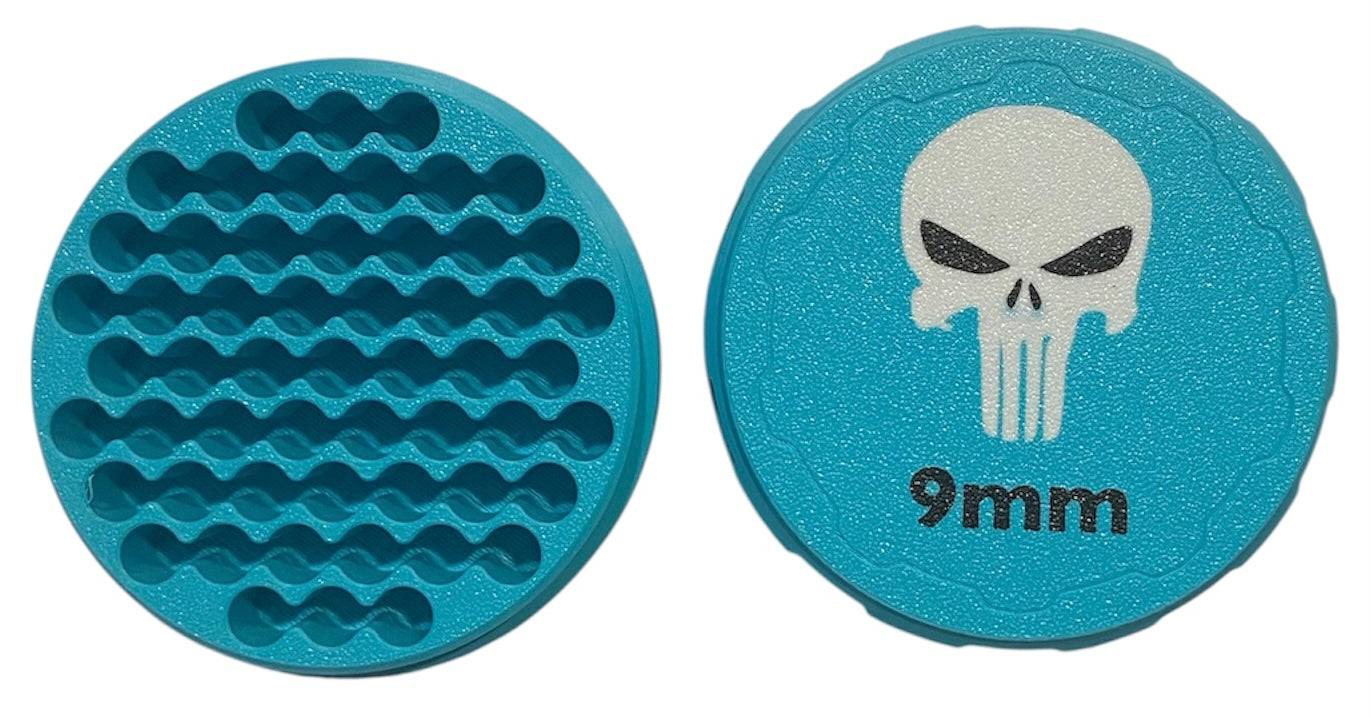 9mm 4-1/4" Ammo Can II - Punisher Lid - Turquoise