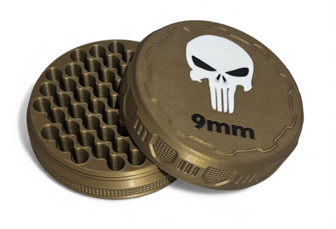 9mm 4-1/4" Ammo Can II - Punisher Lid - Bronze
