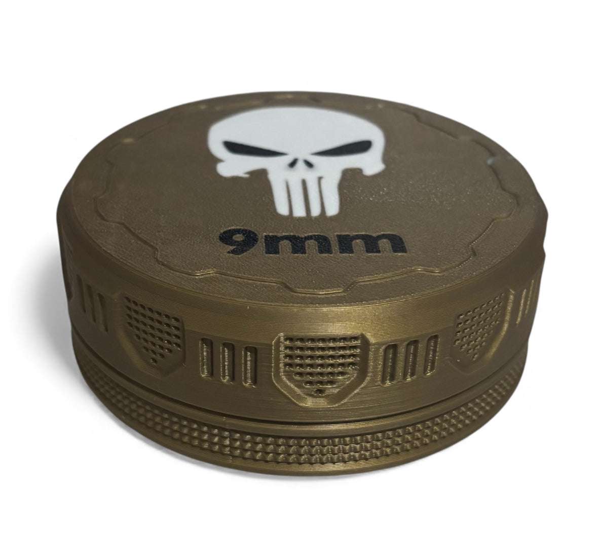 9mm 4-1/4" Ammo Can II - Punisher Lid - Bronze