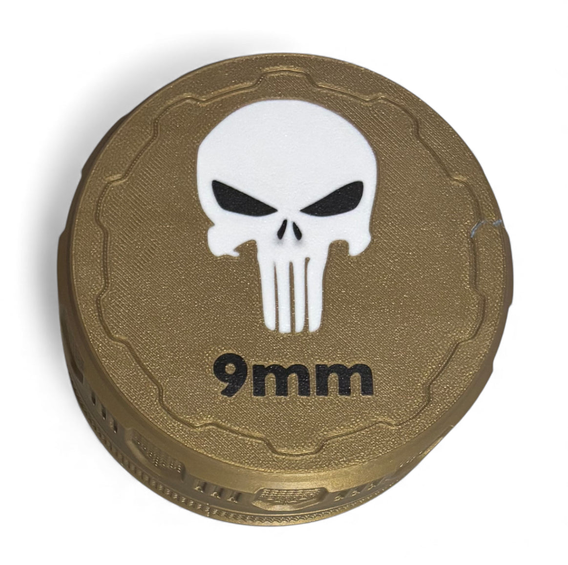 9mm 4-1/4" Ammo Can II - Punisher Lid - Bronze