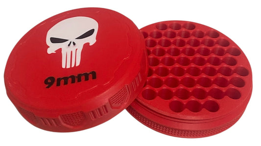 9mm 4-1/4" Ammo Can II - Punisher Lid - Red