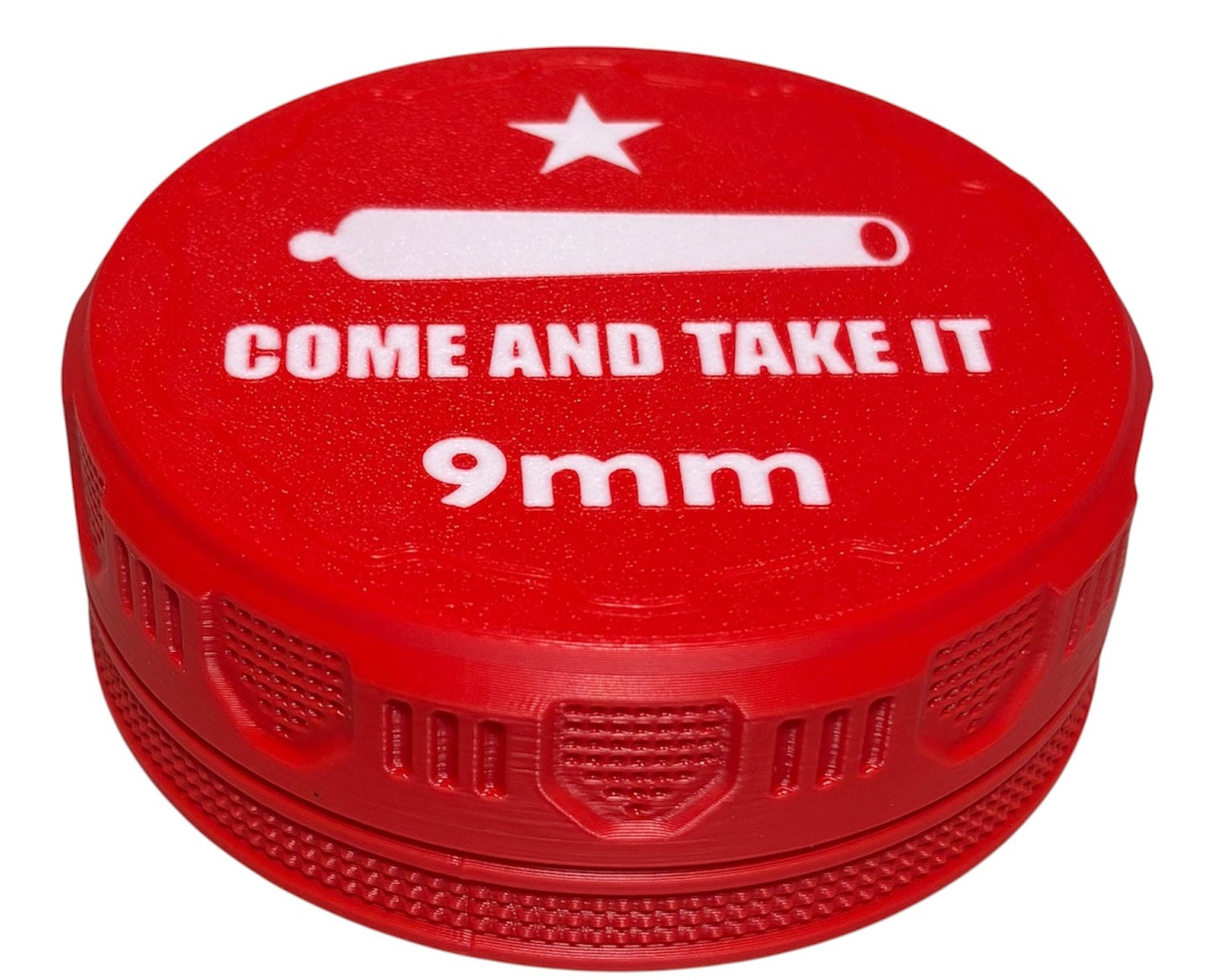 9mm 4-1/4" Ammo Can II - Come and Take It Lid - Red w/White