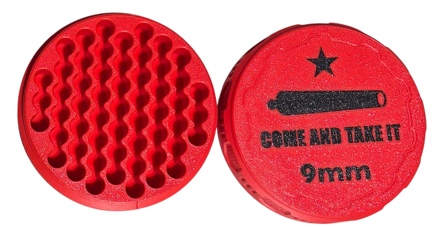 9mm 4-1/4" Ammo Can II - Come and Take It Lid - Red w/Black