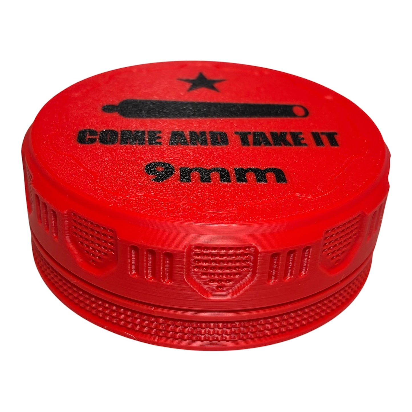 9mm 4-1/4" Ammo Can II - Come and Take It Lid - Red w/Black