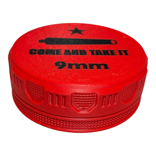 9mm 4-1/4" Ammo Can II - Come and Take It Lid - Red w/Black