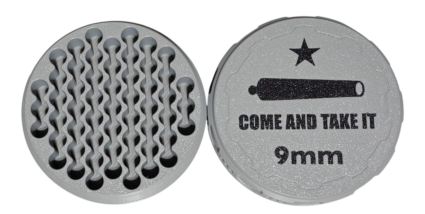 9mm 4-1/4" Ammo Can II - Come and Take It Lid - Gray w/Black