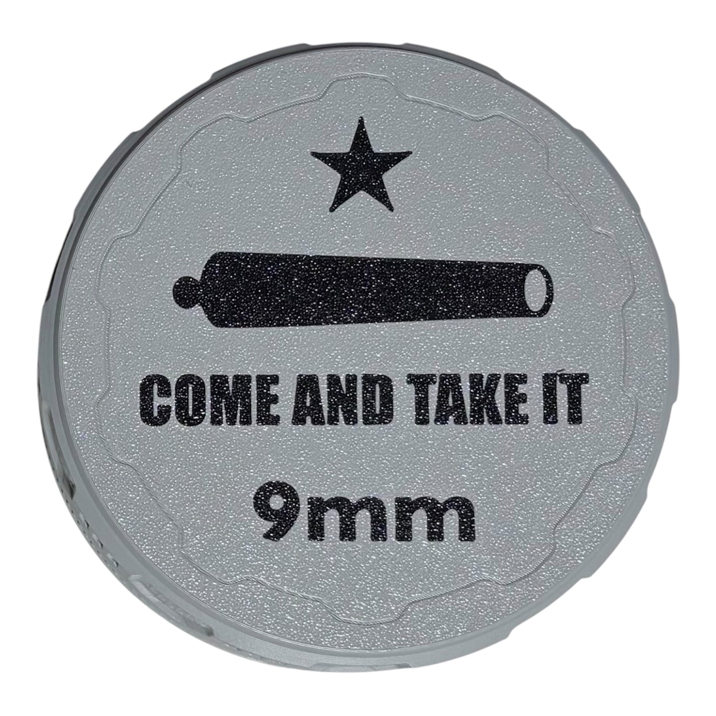 9mm 4-1/4" Ammo Can II - Come and Take It Lid - Gray w/Black