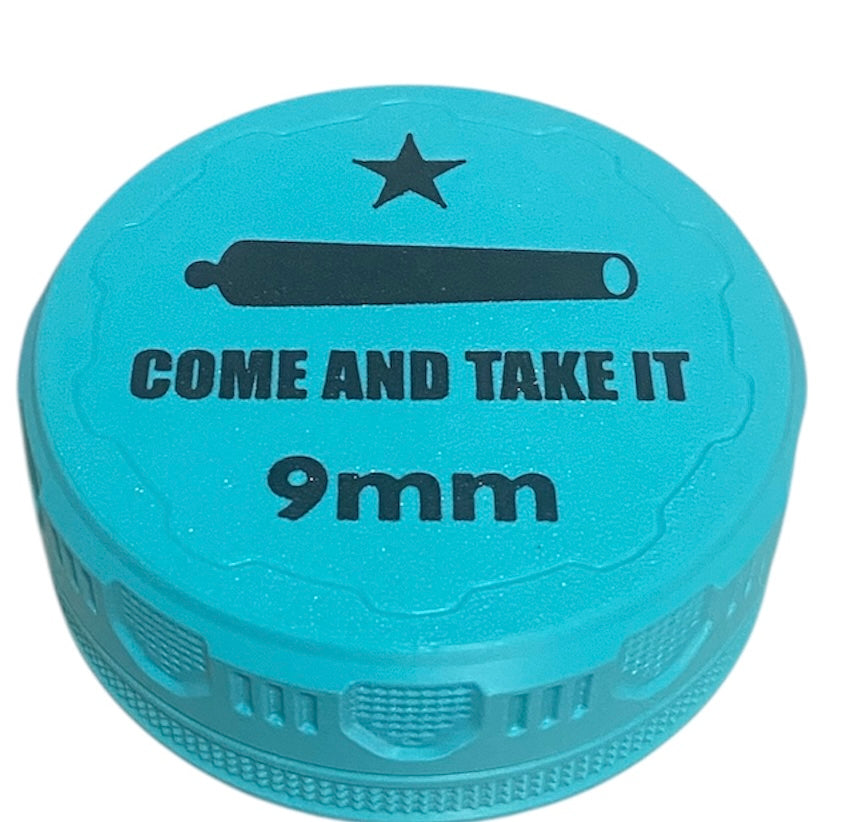 9mm 4-1/4" Ammo Can II - Come and Take It Lid - Turquoise