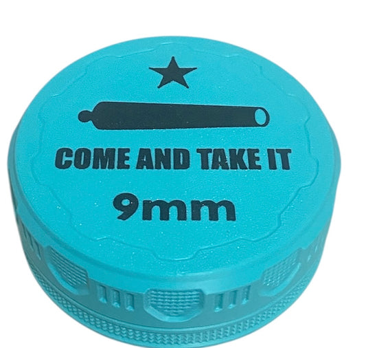 9mm 4-1/4" Ammo Can II - Come and Take It Lid - Turquoise