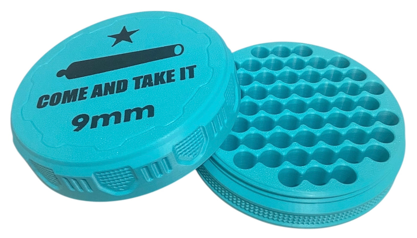 9mm 4-1/4" Ammo Can II - Come and Take It Lid - Turquoise