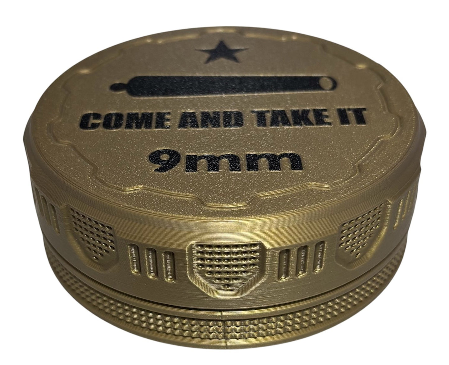 9mm 4-1/4" Ammo Can II - Come and Take It Lid - Bronze w/Black