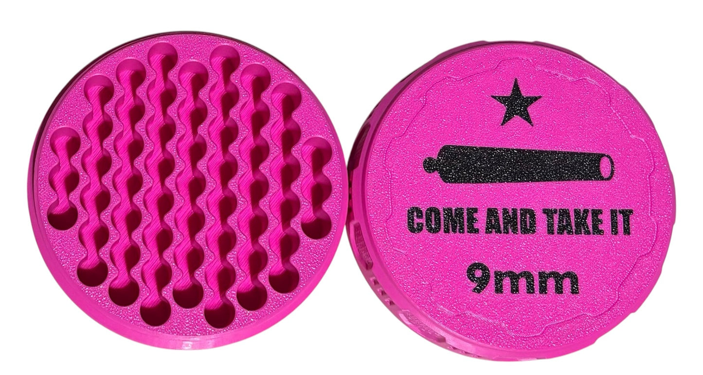 9mm 4-1/4" Ammo Can II - Come and Take It Lid - Magenta w/Black