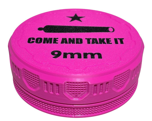 9mm 4-1/4" Ammo Can II - Come and Take It Lid - Magenta w/Black