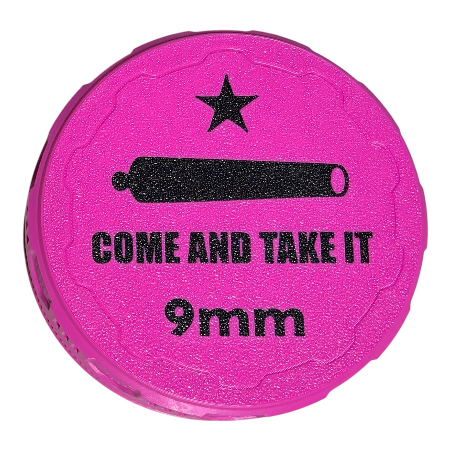 9mm 4-1/4" Ammo Can II - Come and Take It Lid - Magenta w/Black