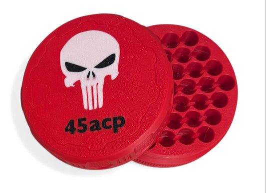 45ACP 4-1/4" Ammo Can II - Punisher Lid - Red