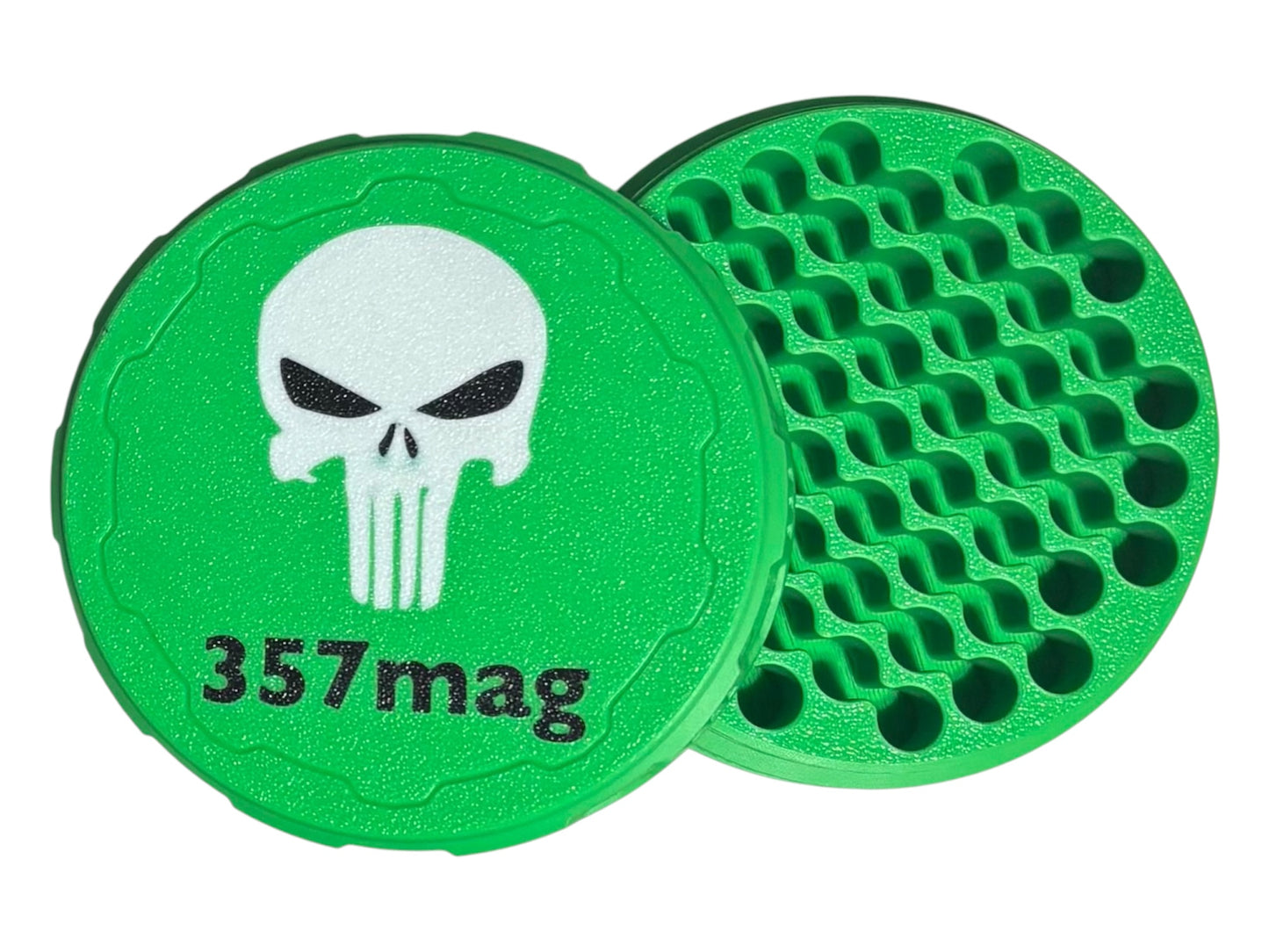 4-1/4" Ammo Can II - 357 - Punisher Lid - Green